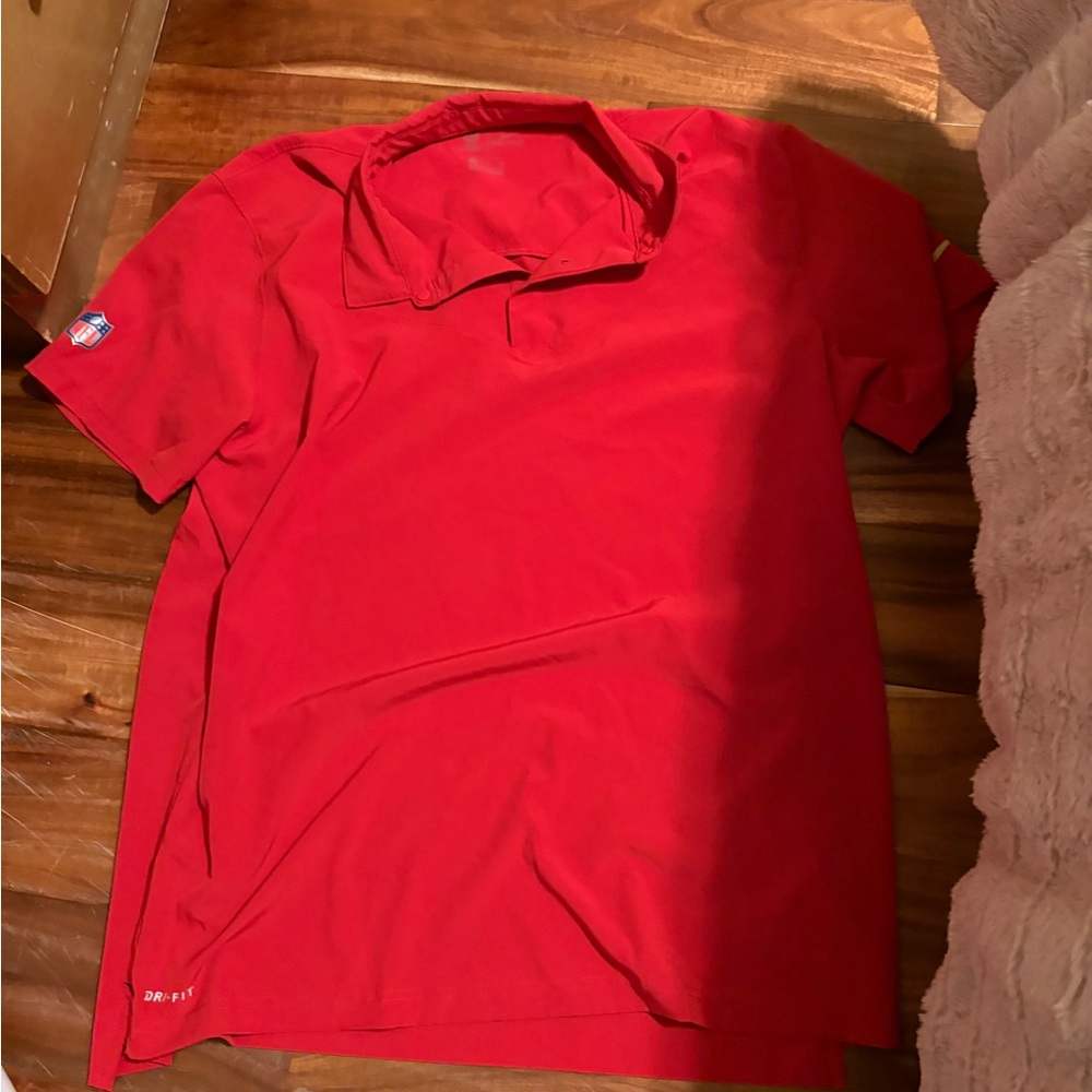 Men's Red Polo Shirt nfl 49ers‎ onfield apparel xl (17)